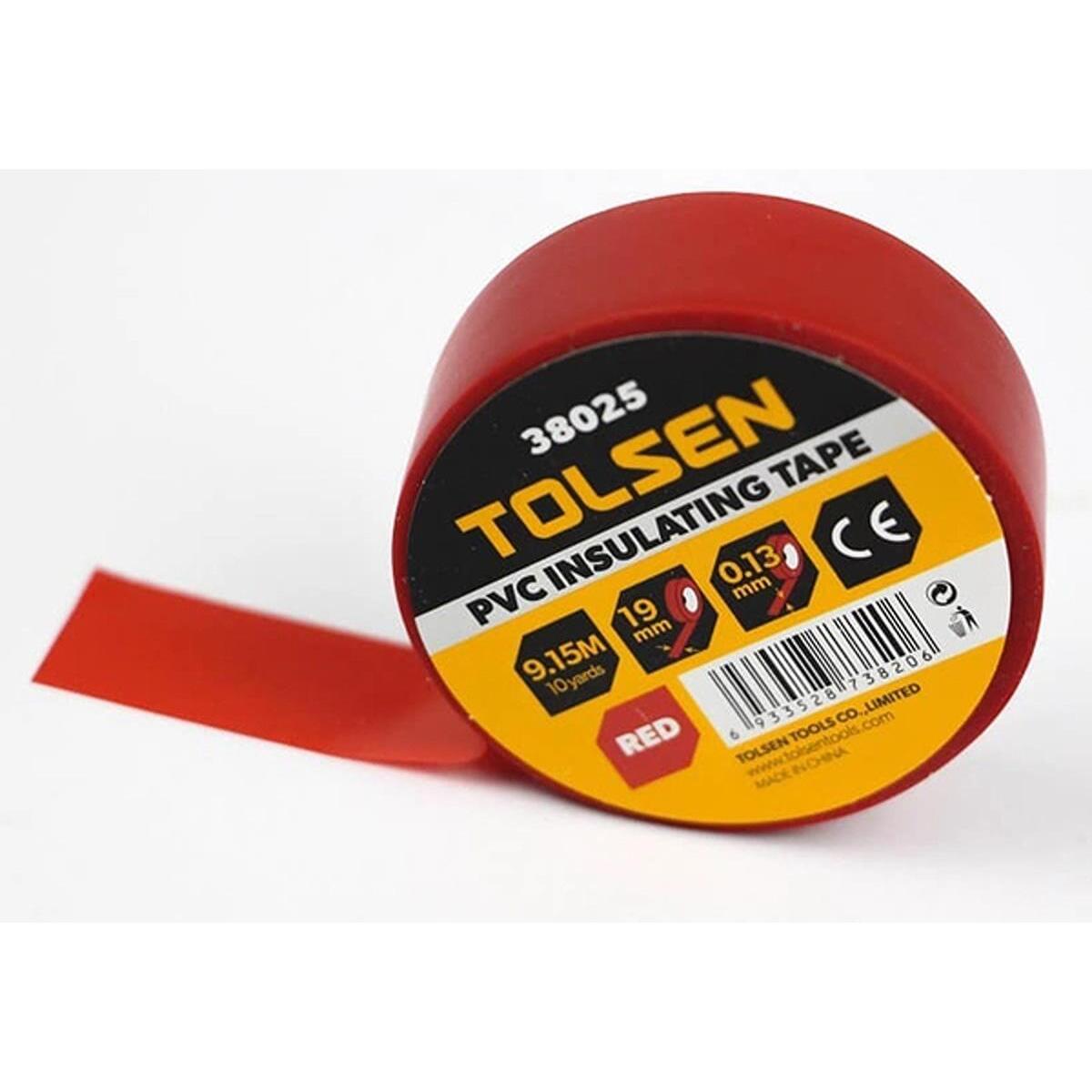 ИЗОЛИР ТРАКА ЦРВЕНА 19ММ*0.13ММ 9.15М 38025 ТОЛСЕН