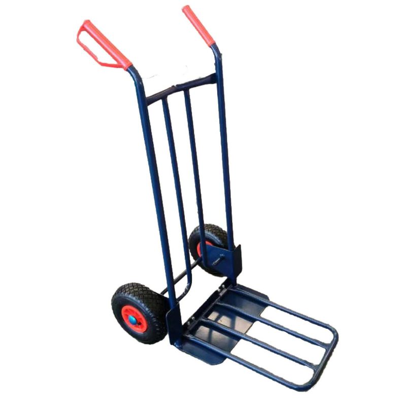 КОЛИЧКА ЗА ТОВАР 200КГ СО ТРКАЛА И РАМПА 1160*560*765*240ММ ХТ4038 БАУКИТ-ХТ