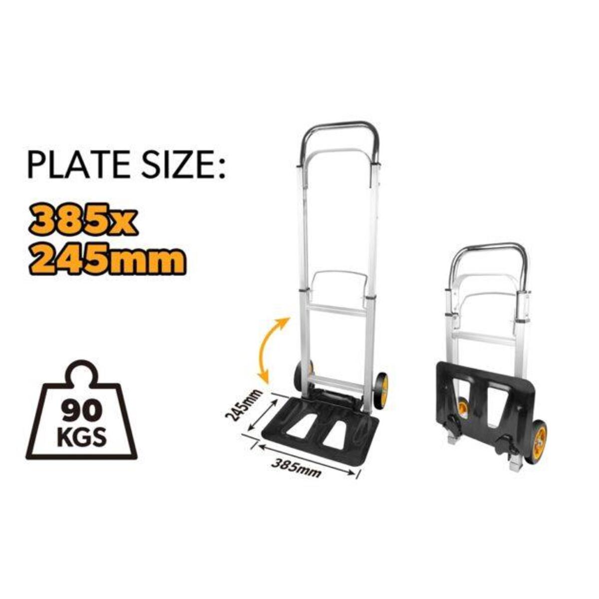КОЛИЧКА ЗА ТОВАР АЛУМИНИУМСКА 90kg 62602 ТОЛСЕН - Image 4