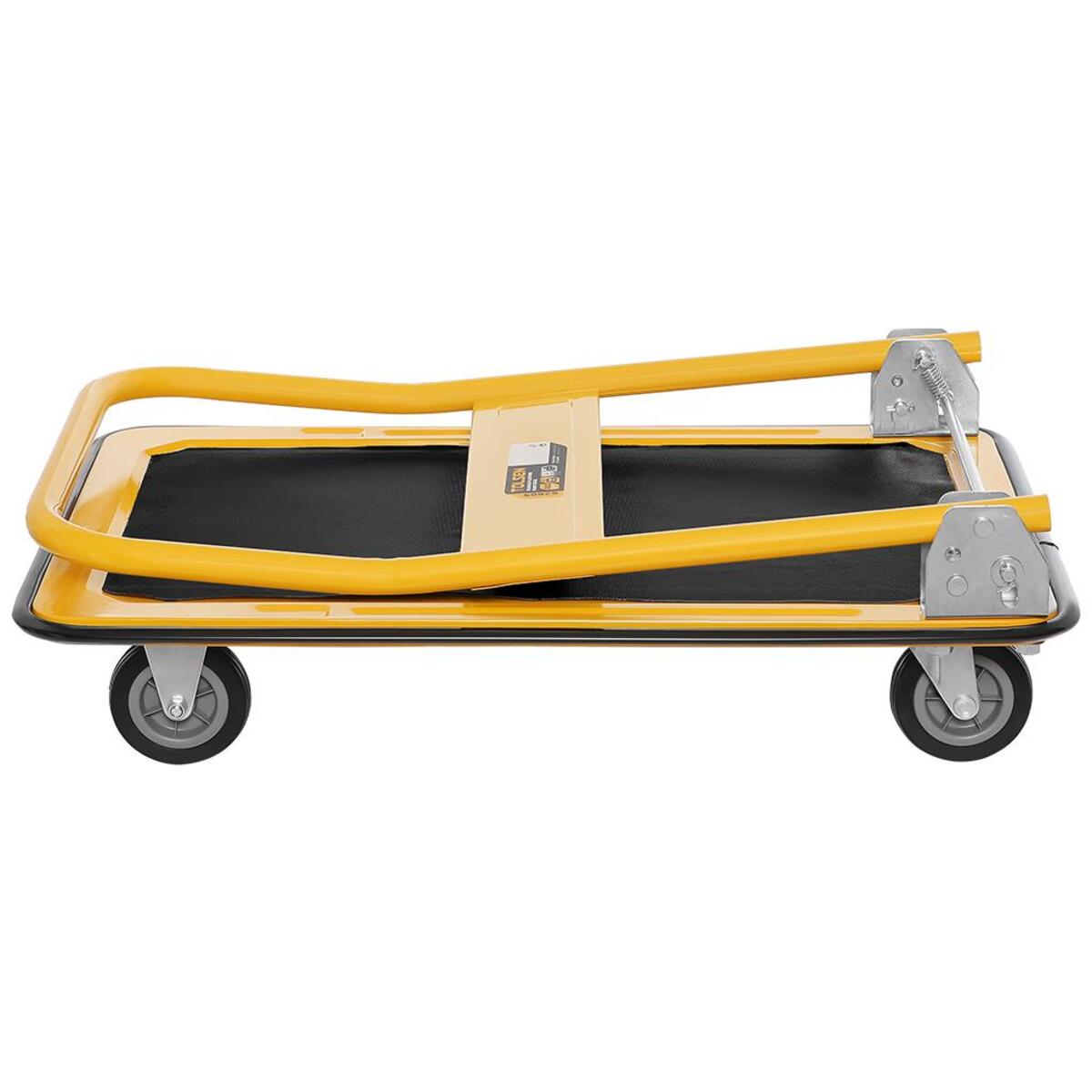 КОЛИЧКА ПЛАТФОРМА ЗА ТОВАР НА 4 ТРКАЛА 150КГ 730X470mm 62605 ТОЛСЕН - Image 3