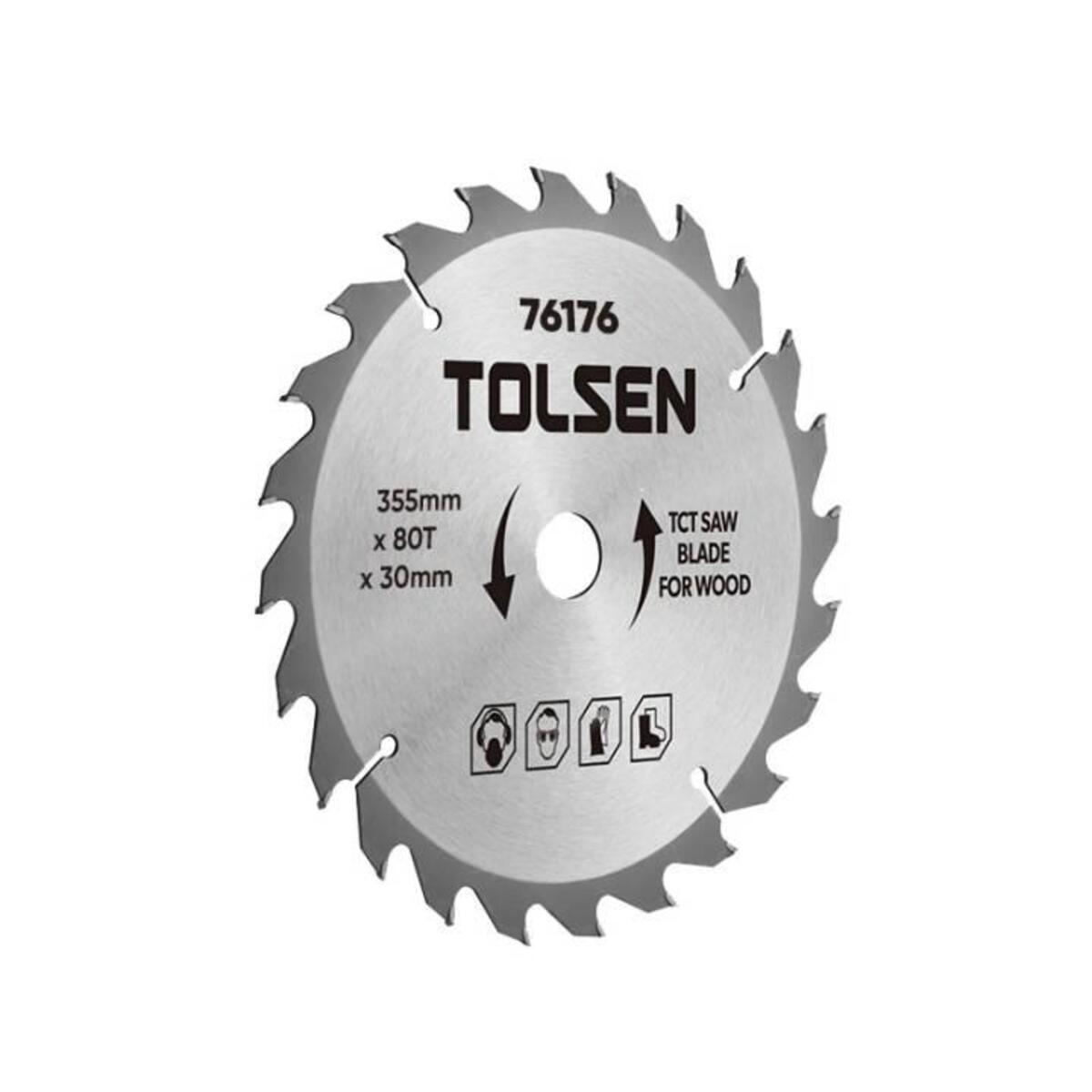 ПИЛА ЛИСТ ЗА ЦИРКУЛАР 355*30*80Т 76176 ТОЛСЕН
